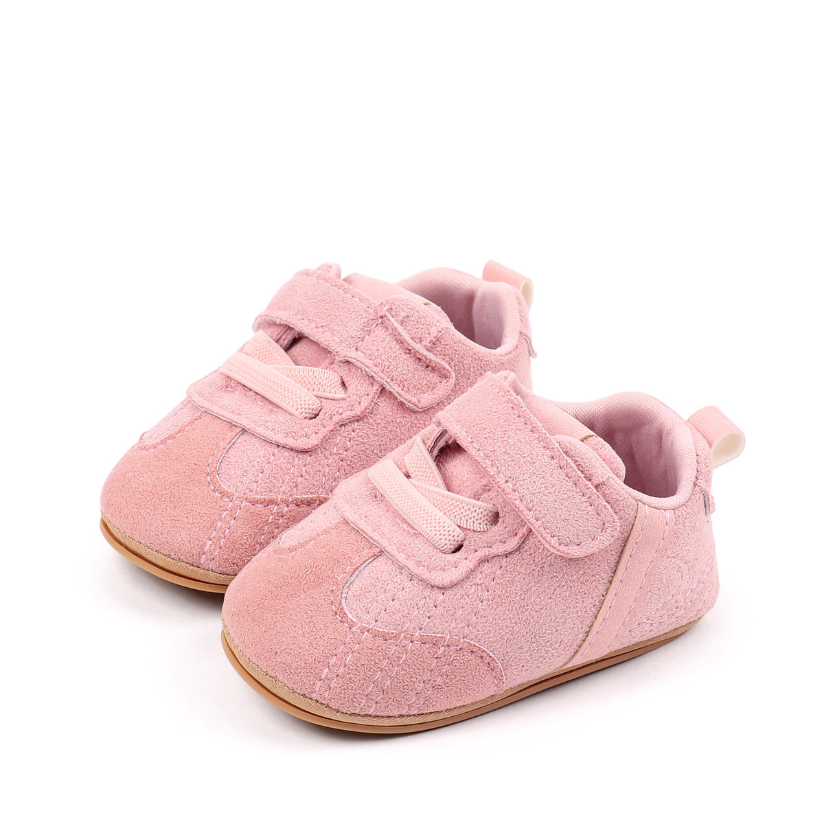 Spring Autumn Baby Unisex First Walking Indoor Outdoor Toddler Shoes With PU Leather And Soft PVC Sole For
