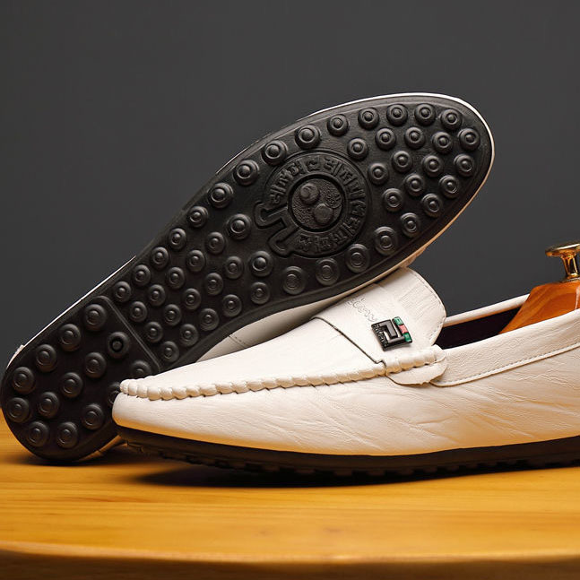 Men's Formal Shoes Slip on Loafers Male Soft PU Leather Casual Shoes