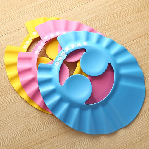 Baby Shampoo Cap Cute Adjustable Baby Kids Shampoo Bath Bathing Shower Cap Hat Wash Hair Shield