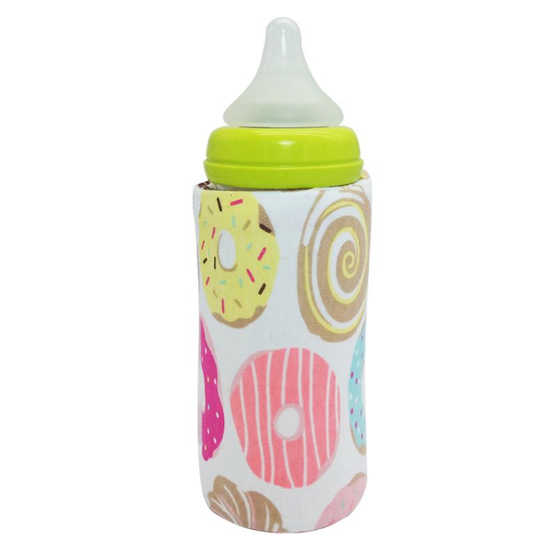 USB Milk Water Warmer Travel Stroller Insulated Bag Baby Nursing Bottle Heater （Random color）