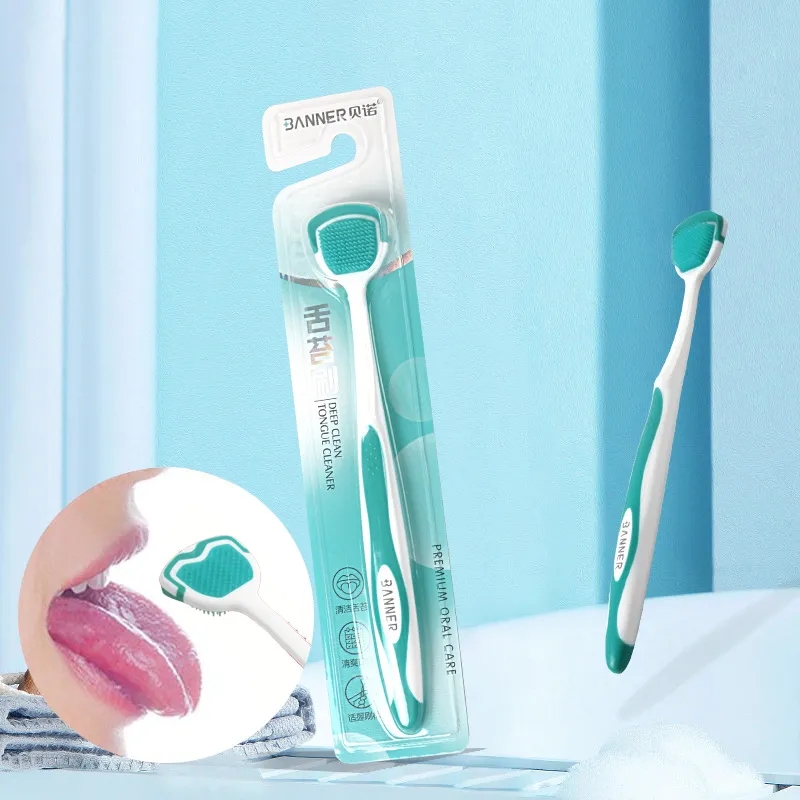 Tongue Scraper Brush Reusable Scraper For The Tongue Washable Tongue Cleaning Tool Fresh Breath Oral Hygiene Care Accessories