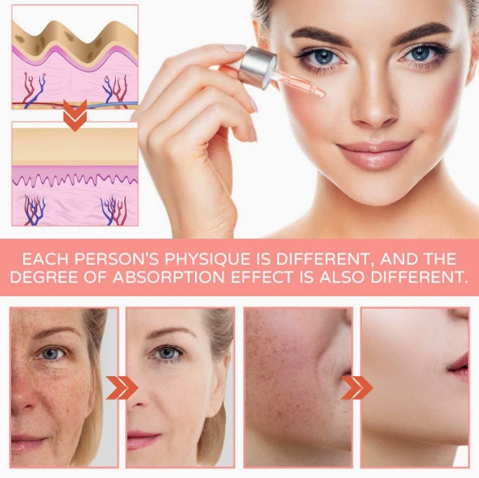 5 In 1 Hyaluronic Acid Face Serum Moisturizing Vitamin C collagen Lightning Facial Serum Shrink Pores Skin Care