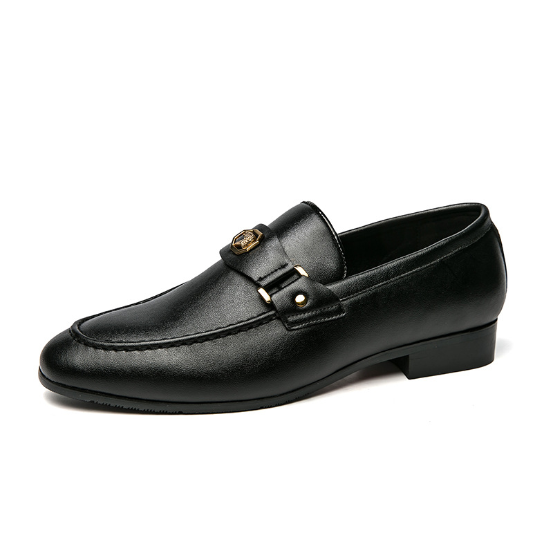 New Black Men's Anti slip Round Head Fashion Men's Formal Shoes Free Delivery Men's Wedding Shoes Size 38-48