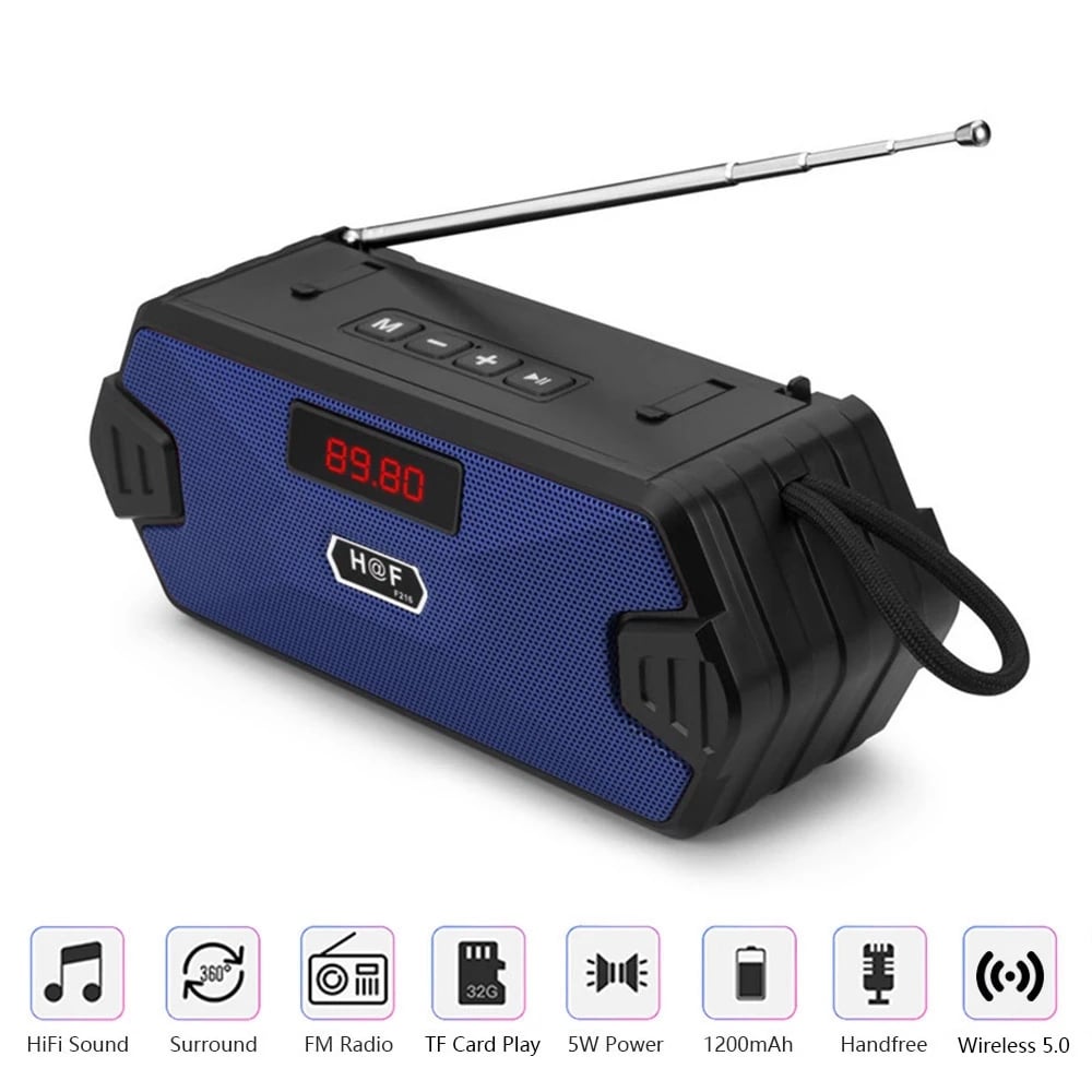 Portable Wireless Speaker Bluetooth-compatible Column Bass Mini Subwoofer Support TF Card USB Speakers FM Receiver/Radio With FM
