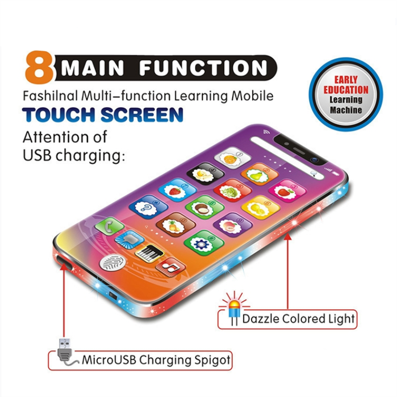 Kids Cellphone Toy Baby Smart Touch Screen Mobile Phone Toys Simulation Learning Machine Mobile Phone Toys Early Education Gifts