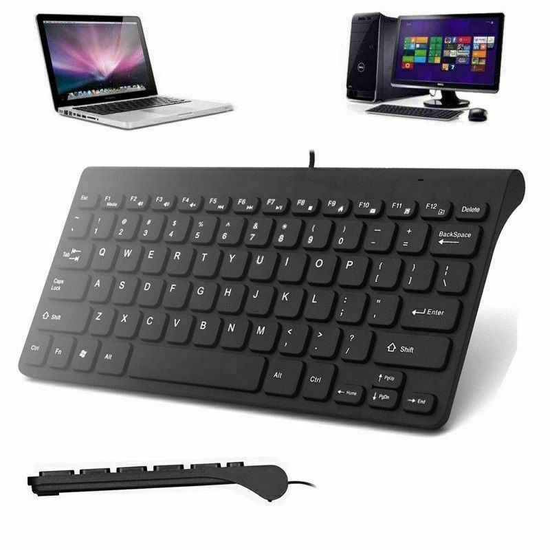 Mini 78 Key USB Wired Keyboards Compact Thin Office Keyboard For Desktop PC Laptops Computer Notebook Dropshipping TSLM1