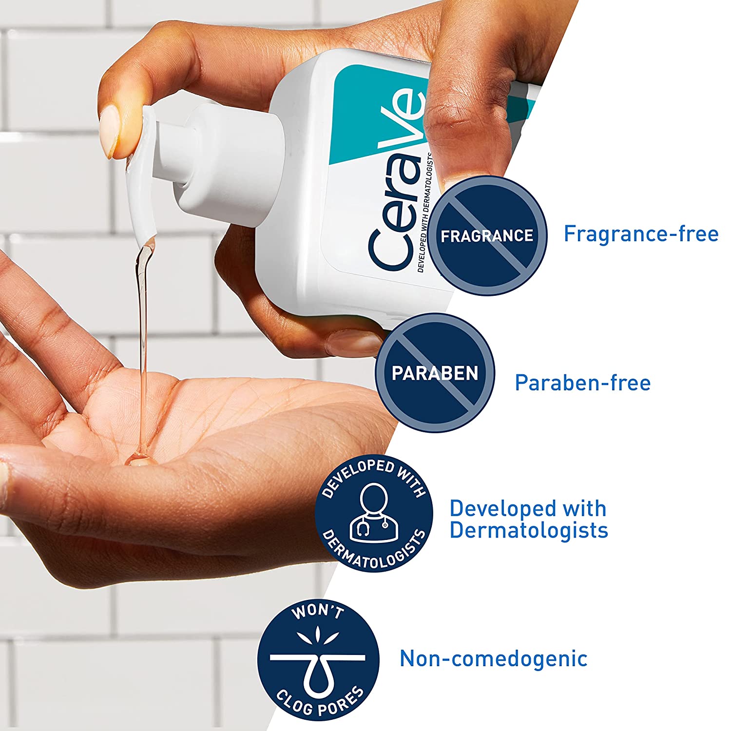 237ML Cerave Acne Control Face Cleanser 2% Salicylic Acid Remove Acne Oil Control Moisturising Facial Washer Skin Face Care