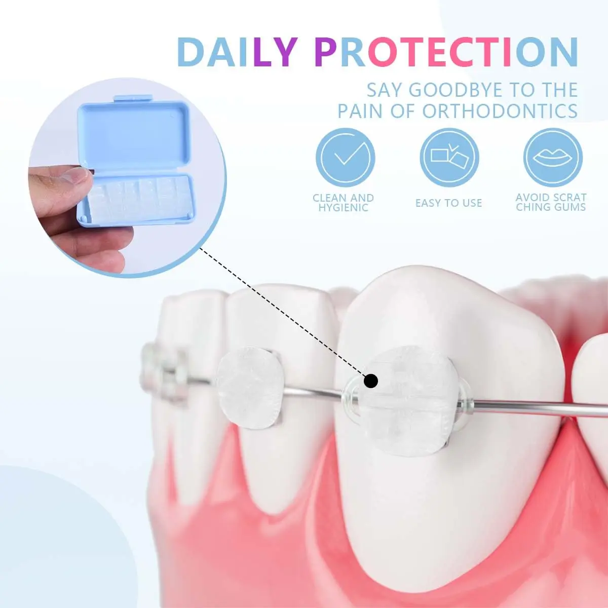 Dental Orthodontic Relief Wax for Bracket Patient Relief Protect Lips and Gums Irritation Fruit Flavour Wax