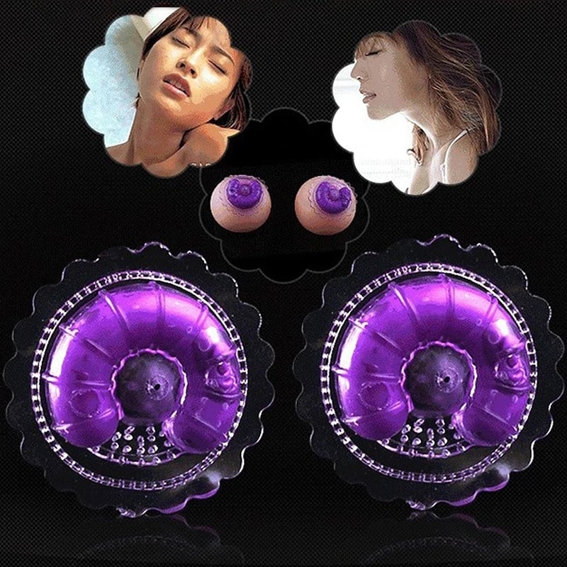 2pcs/set Nipple Clip Vibrators G Spot Stimulation Sticker Vibrators Nipple Breast Massage Adult Couple Nipple Clamps Sex Toys