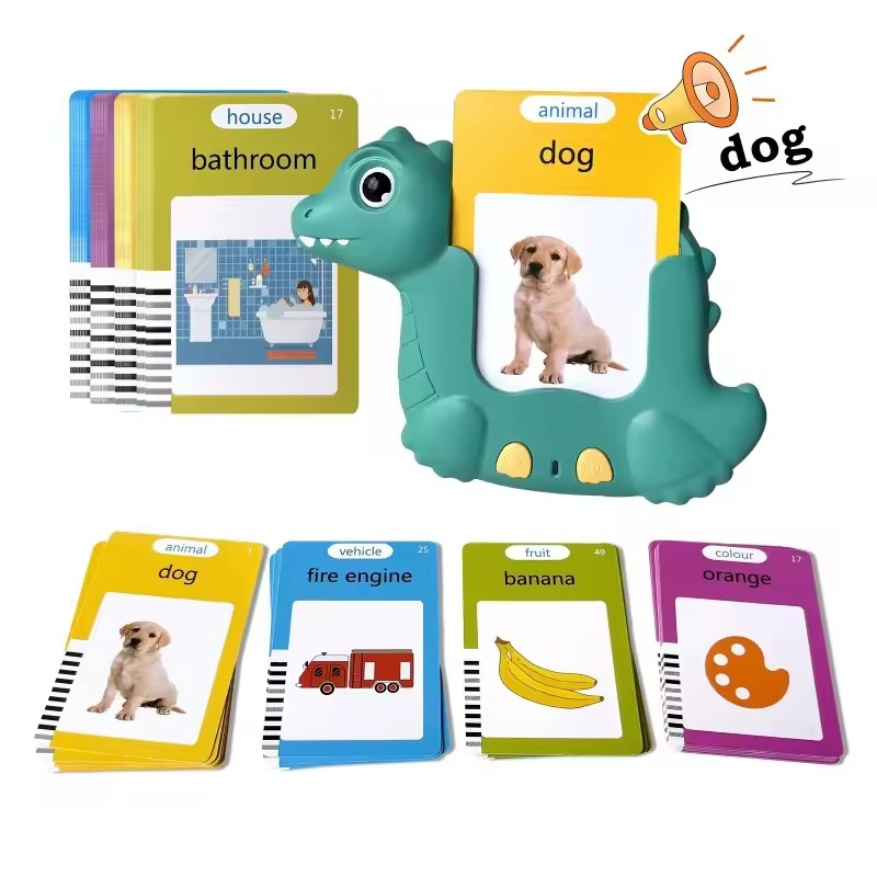 Early Education Toy Dinosaur Card insertion Machine, Children's Puzzle Learning Machine, Card Machine With 112 Cards