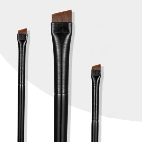 2pcs/set Eyebrow Inclined Flat Angled Brush Eyeliner Eyeshadow Eye Brow Makeup Tool 2023