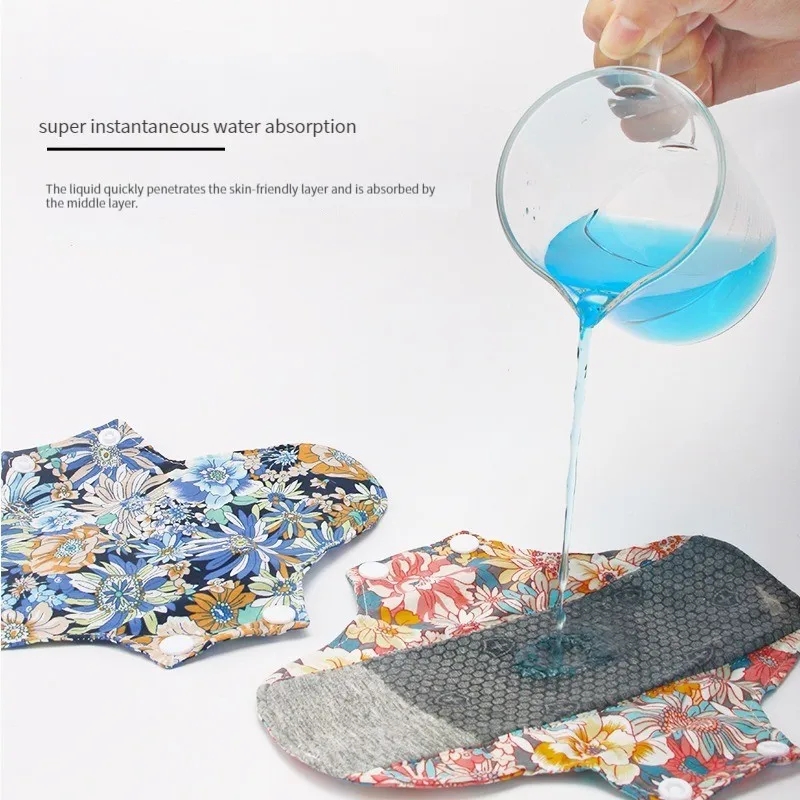 Lady Care Washable Panty Liner Reusable Sanitary Towels Graphene Washable Menstrual Pads for Women Monthly Period Relief