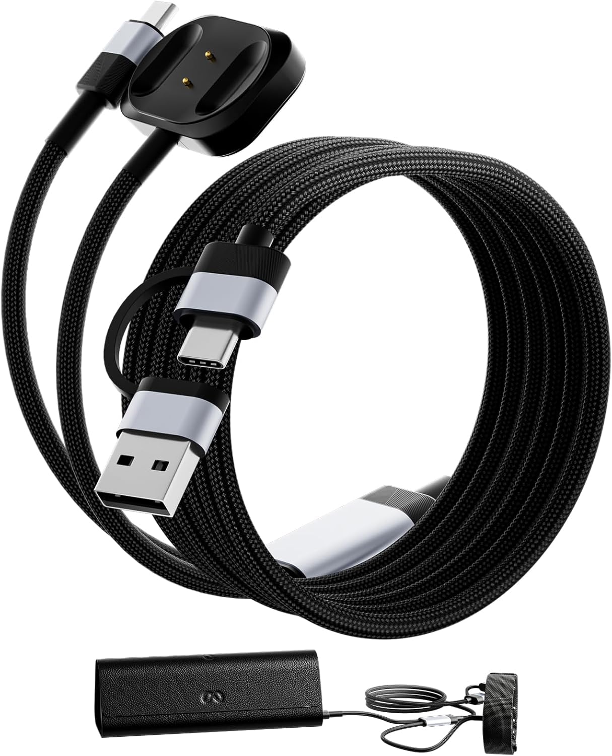 Magnetic Charger for Meta Ray-Ban Display Glasses, TanReginal 2-in-1 Accessories for Meta Ray-Ban Display & Neural Band, Fast Snap-On Magnetic Chargin