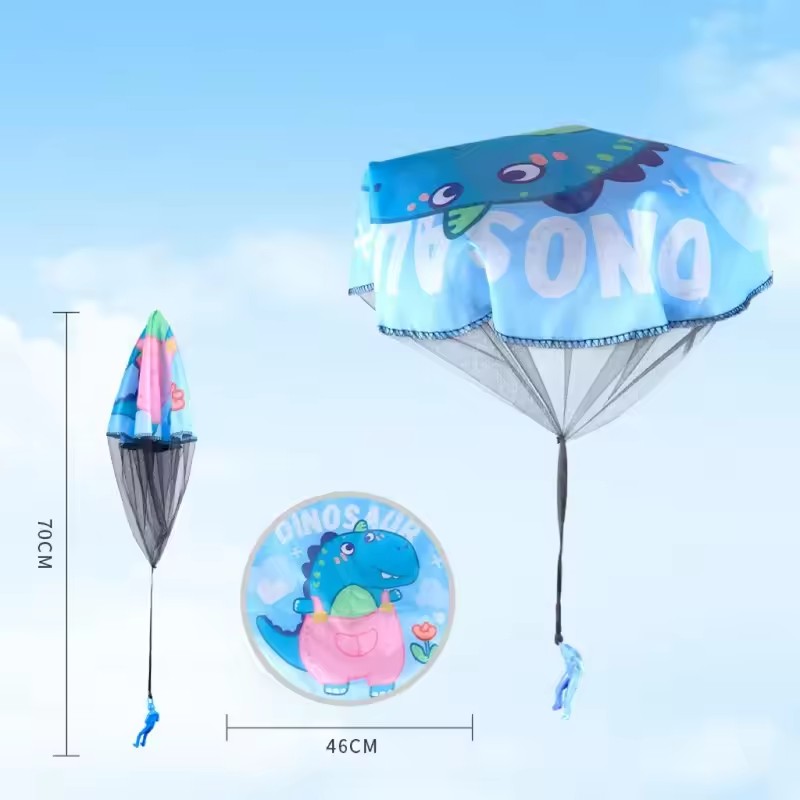 1PC Yellow Duck Children Parachute Outdoor Sports Hand Throwing Parachute Toy Park Small Game Prop Park Toy Sports