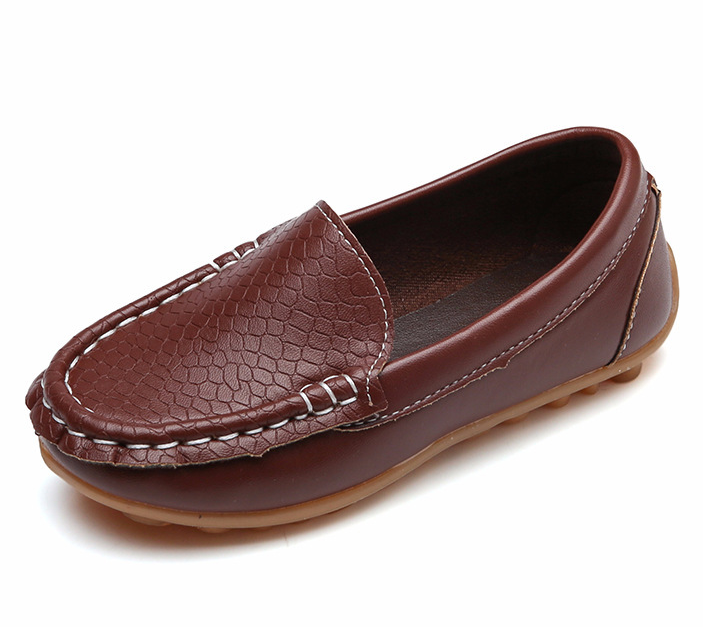 Children Shoes PU Leather Casual Styles Boys Girls Shoes Soft Comfortable Loafers Slip On Kids