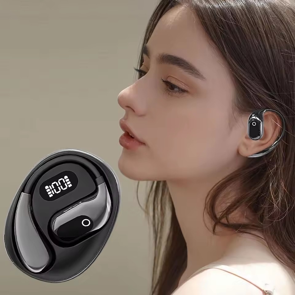 Wireless Earbuds, New 50H Bluetooth 5.4 Headphones Sport, HiFi Stereo Sound Wireless Earphones with Earhooks, IP7 Waterproof Ear