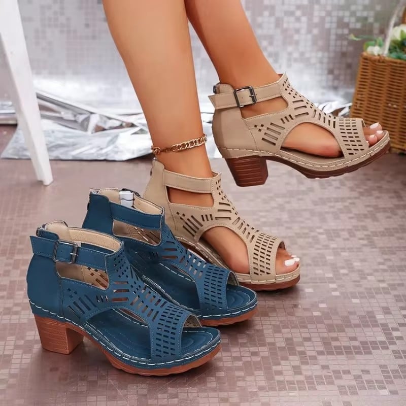 New Women High Heel Sandals New Retro Gladiator Ladies Casual Rome Summer Woman Shoes Elegant Sandals Women Platform Sandals