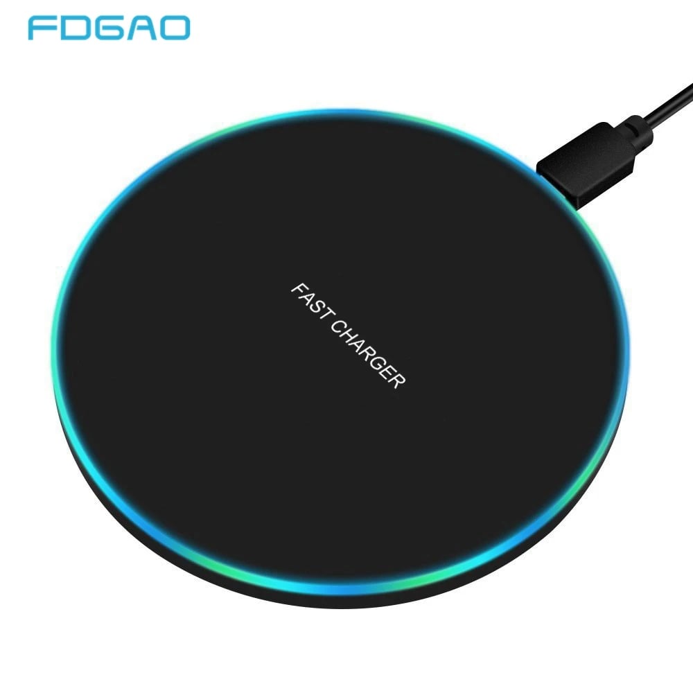 30W Fast Wireless Charger Pad for iPhone 14 13 12 11 X 8 Pro Max For Samsung Galaxy S22 S21 S20 S10 Wireless Charging Stand