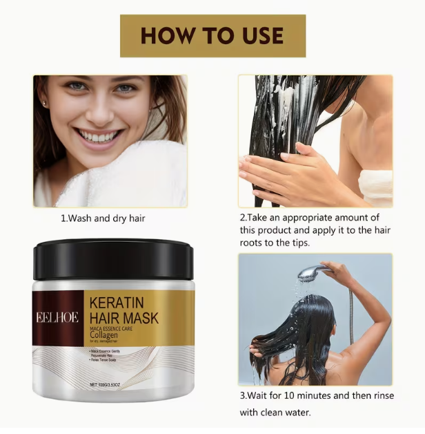 Hair Membrane Natural Repair Hair Mask Prevent Dryness Split Ends Repair Damage Frizz Tangles Soft Smooth Hair Care Products