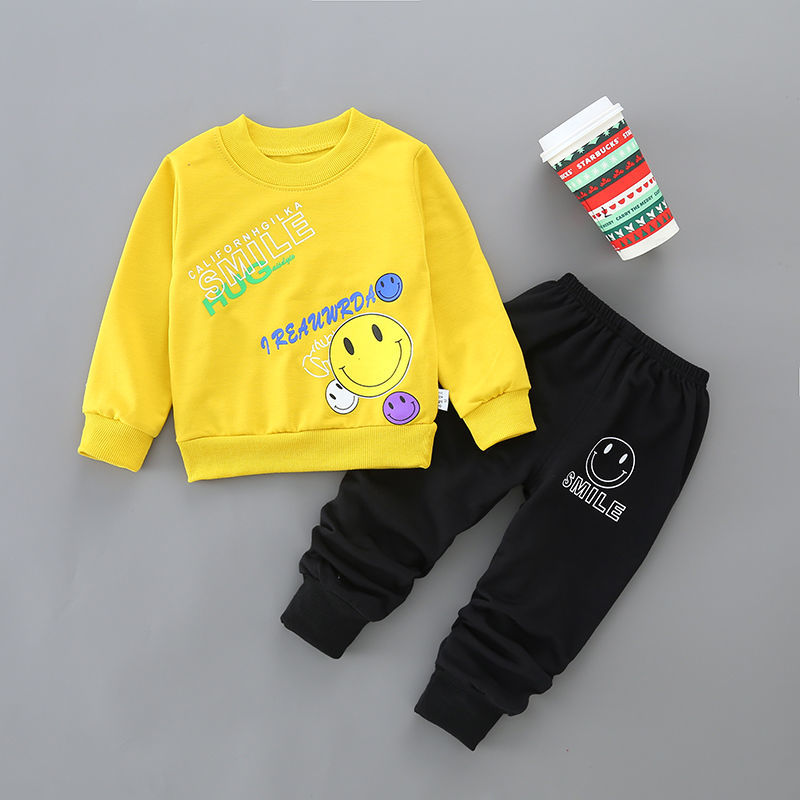 Boy long-sleeved clothes Toddler Kids Boys Casual wear Sportswear T-shirt+Pants Outfits Set 2 piceces set