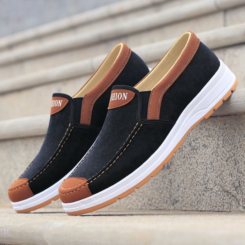 Aleafalling Spring Summer Comfortable Casual Shoes Mens Soft Leather Shoes For Men Lace-Up Brand Fashion Flat Loafers Shoes