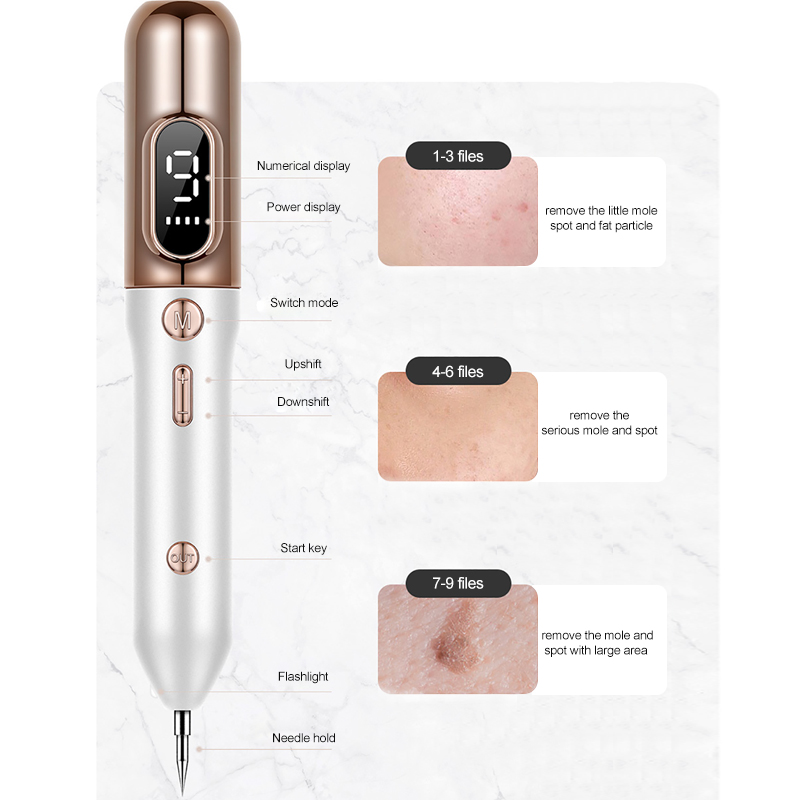 Laser Plasma Pen for Skin Tag Remover Freckle Black Dot Papilloma Warts Mole Pimples Tattoo Removal Laser Pen Beauty Care Tools