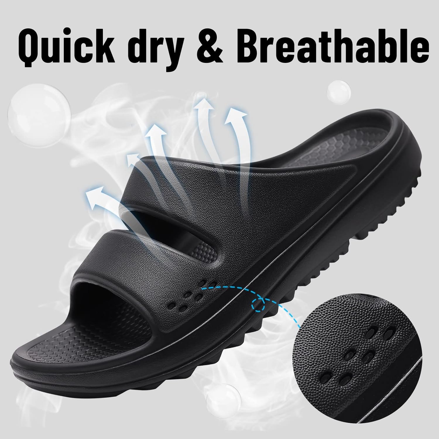 Evshine Orthopedic Sandals for Women Arch Support Recovery Slides Cloud Slippers for Plantar Fasciitis | Extremely Comfort