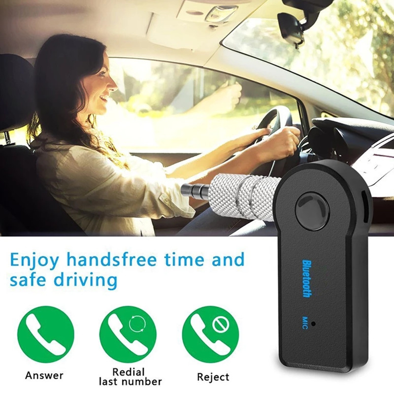 2 in 1 Wireless Bluetooth 5.0 Receiver Transmitter Adapter 3.5mm Jack For Car Music Audio Aux A2dp Headphone Reciever Handsfree