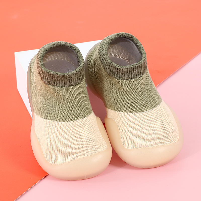Baby Socks Shoes Infant Color Matching Cute Kids Boys Shoes Doll Soft Soled Child Floor Sneaker BeBe Toddler Girls First Walkers