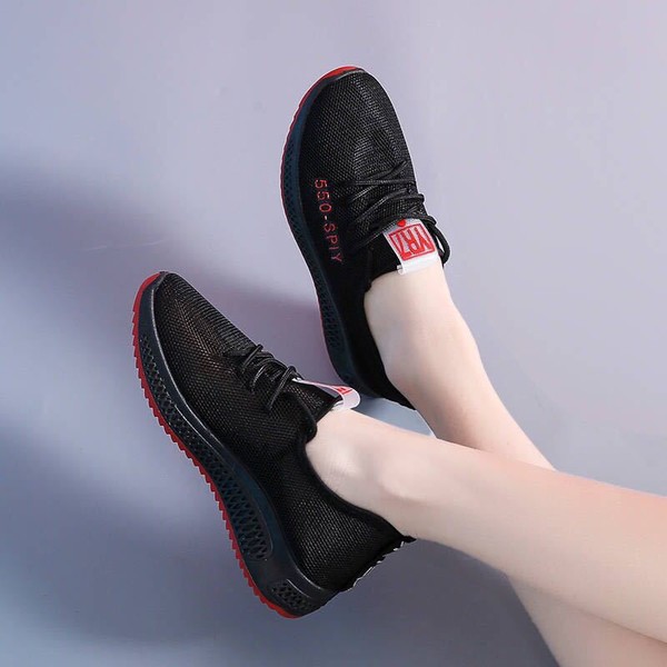 Spring and Summer Sports Shoes for Female Students Korean Version Air-permeable Running Shoes for Students