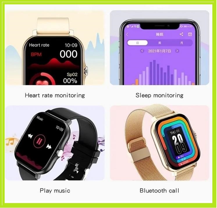 Smart Watch For Men Women Gift Full Touch Screen Sports Fitness Watches Bluetooth Calls Digital Smartwatch Wristwatch