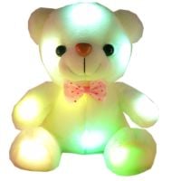 20cm Lovely Soft LED Colorful Glowing Teddy Bear Stuffed Plush Toy Gifts For Birthday