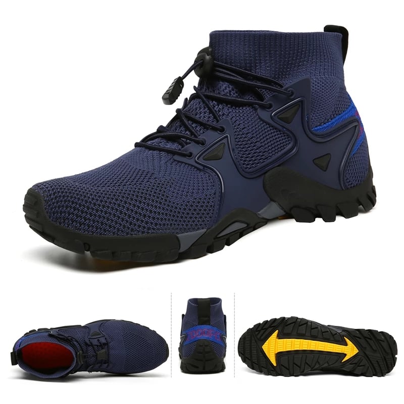 spring and summer new men's shoes couple outdoor hiking breathable flying shoes hiking shoes men
