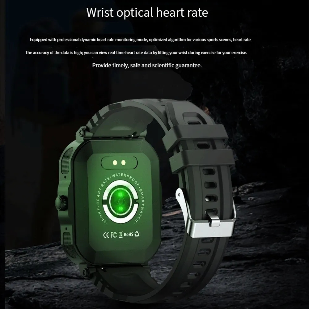 Xiaomi Smart Watch Outdoor Sports Watch Men Blood Oxygen Monitoring Bluetooth Call Deep Waterproof SmartWatch Heart Rate Health