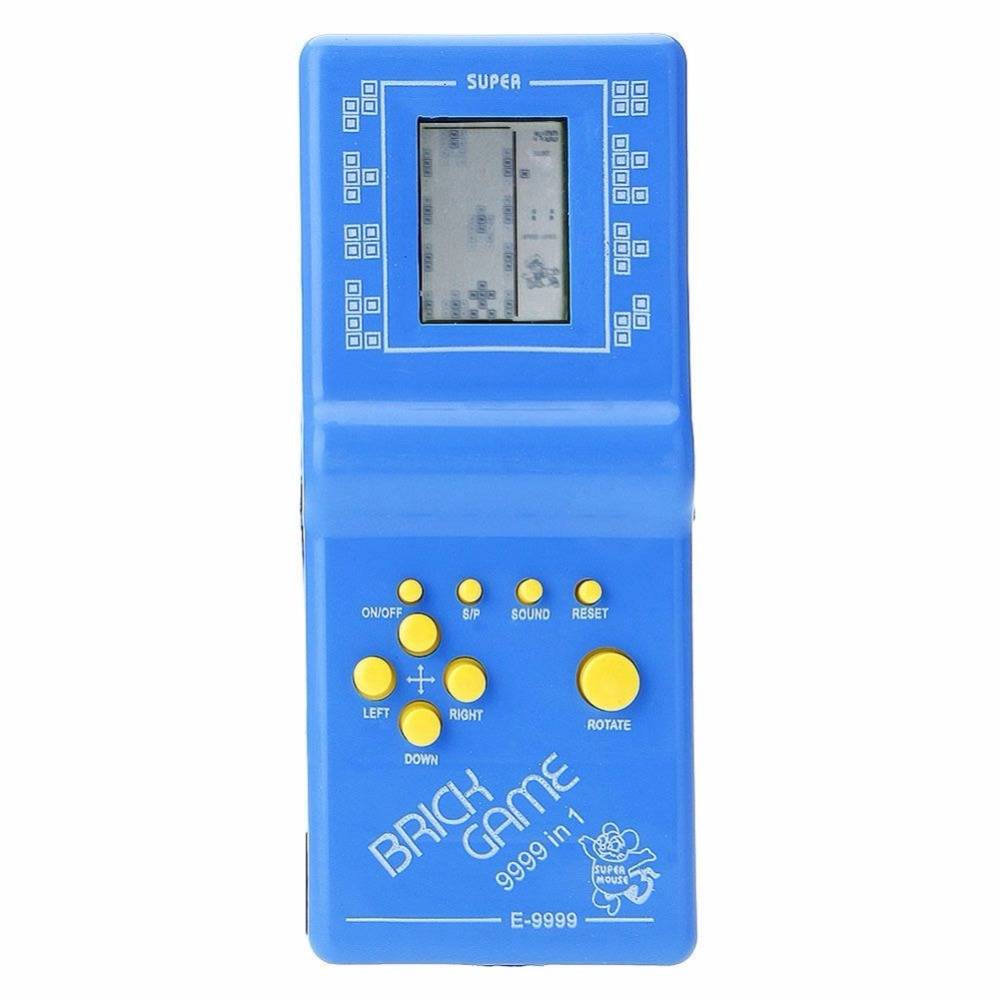 Nostalgic Handheld Tetris Brick Puzzle – Pure Mechanical Operation, Integrated Rhythmic Audio Feedback, Eco-Friendly Battery-Fre