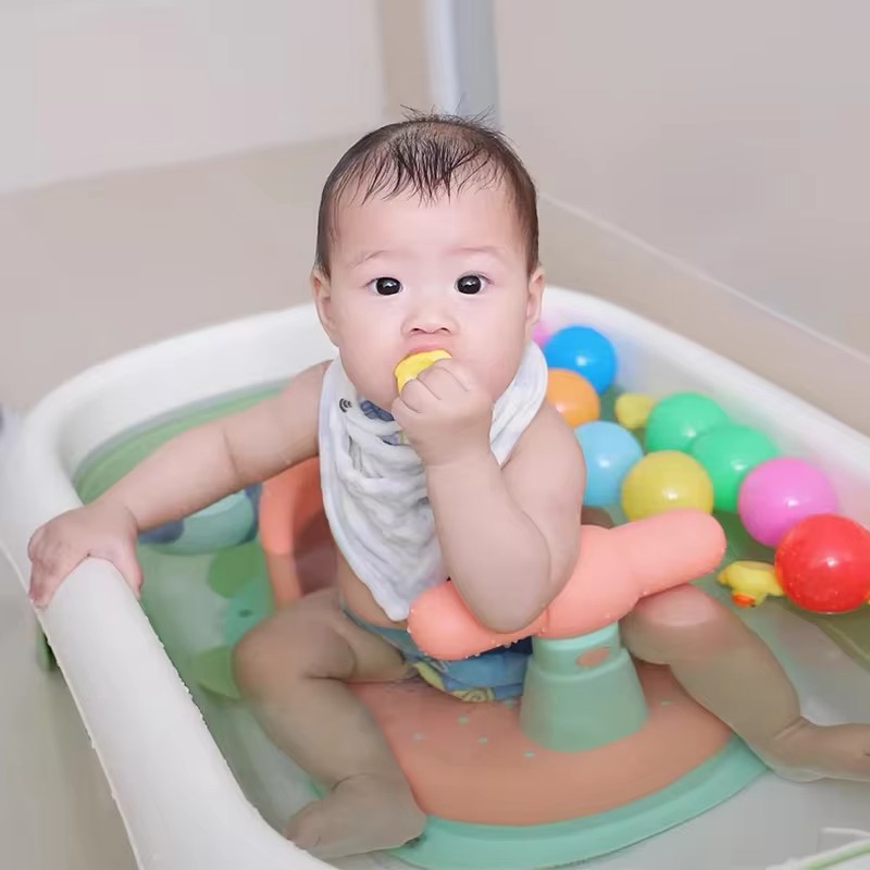 Children's Shower Seat Portable Shower Stand for Newborns and Young Children Children's Growth Accessories