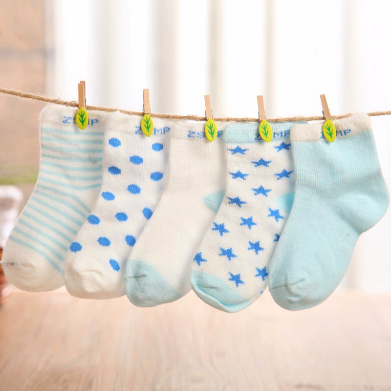 Children Socks Thin Comfortable Breathable Cotton Socks Fashion Baby Socks 5 Double Loaded
