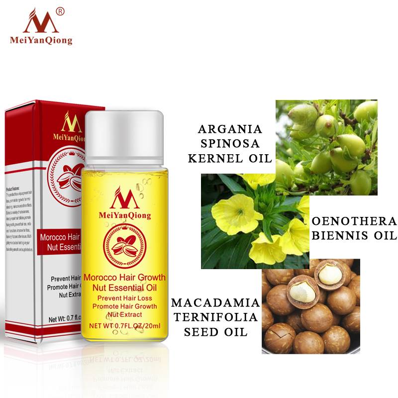 Herbal Nut Hair Care Essence Oil Repair Hair Damage Accelerate Growth Prevent Hair Loss Hair Care Products 20ml