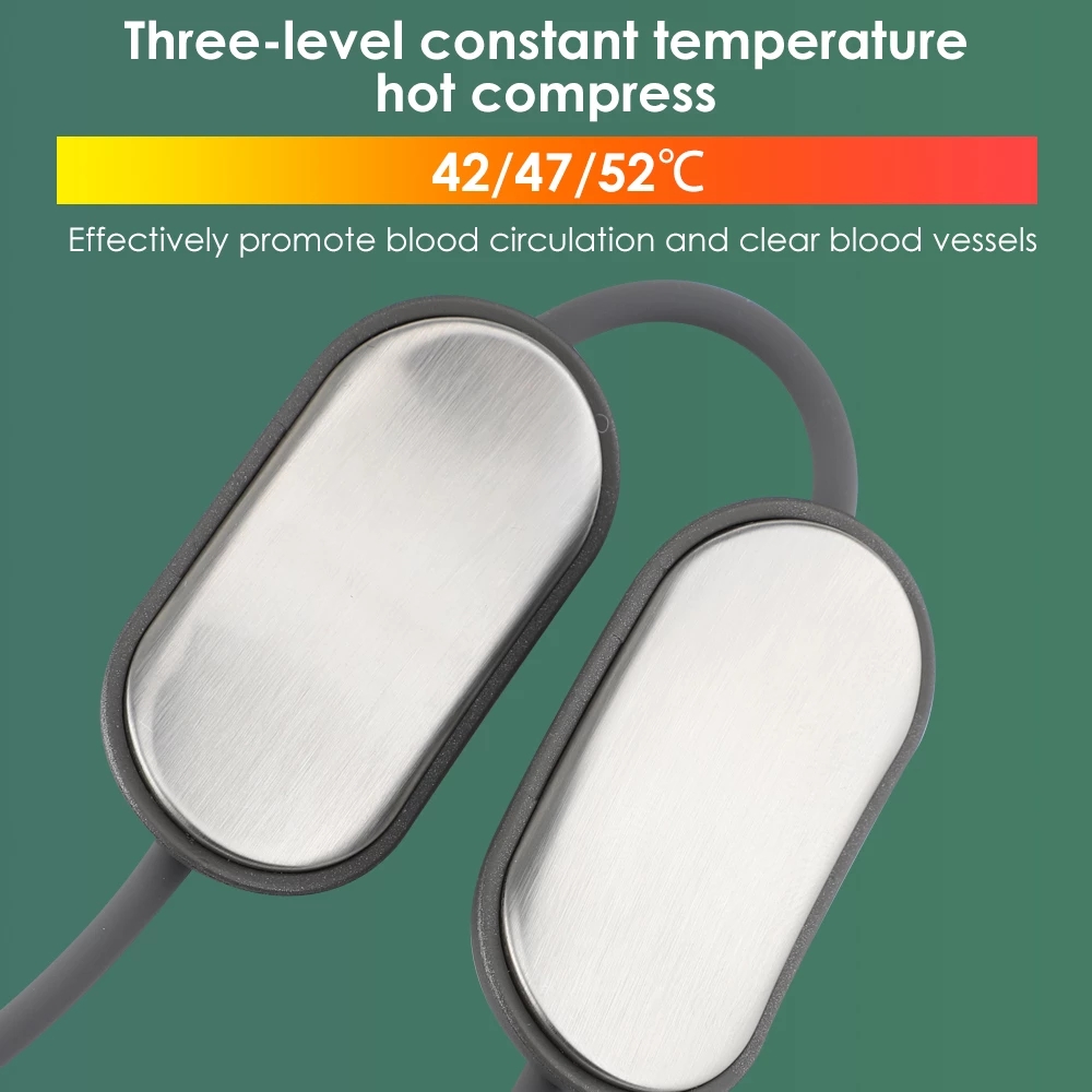 EMS Tens Massager with Heating Microcurrent Cervical Neck Pulse Massage Machine EMS Muscle Stimulation Deep Relaxation