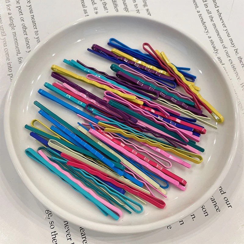 50 Pcs Hair Clip Lady Hairpins Curly Wavy Grips Hairstyle Hairpins Women Bobby Pins Styling Hair Accessories