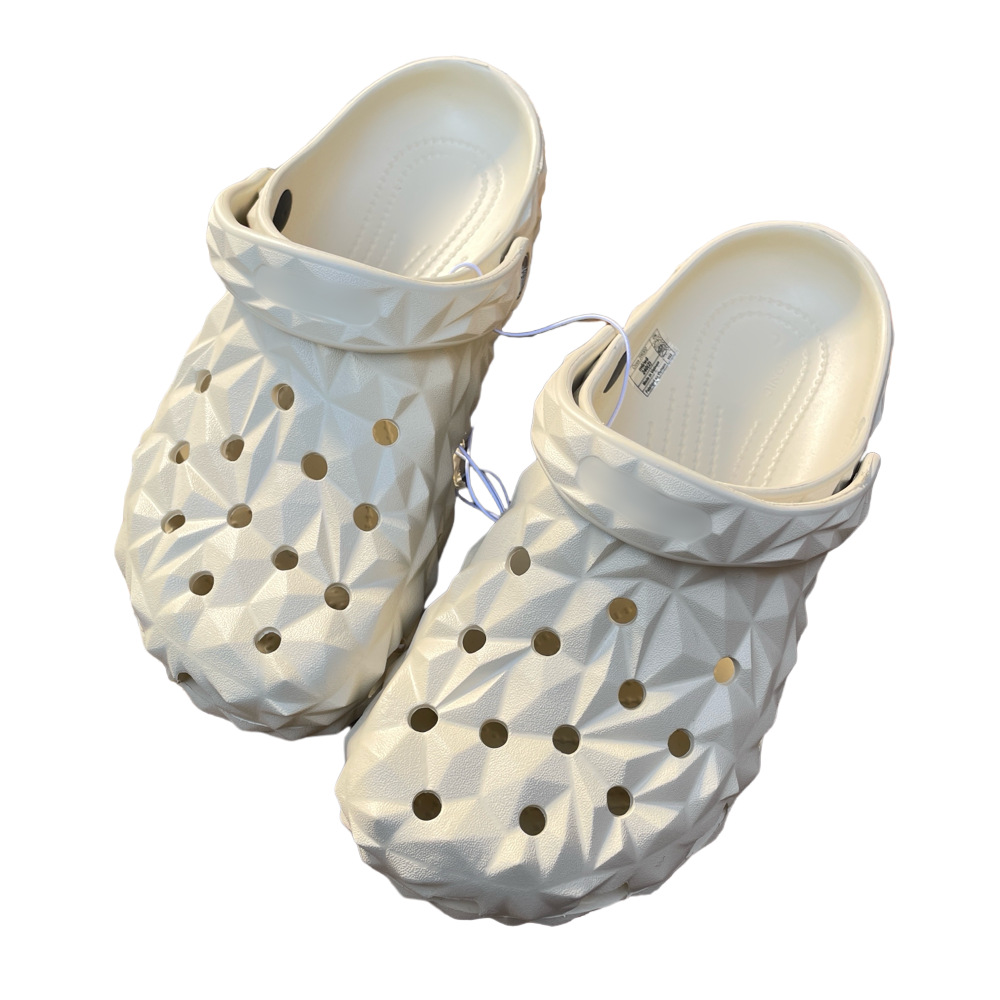 Men's perforated shoes with non smelly feet and anti slip thick sole EVA perforated shoes for women