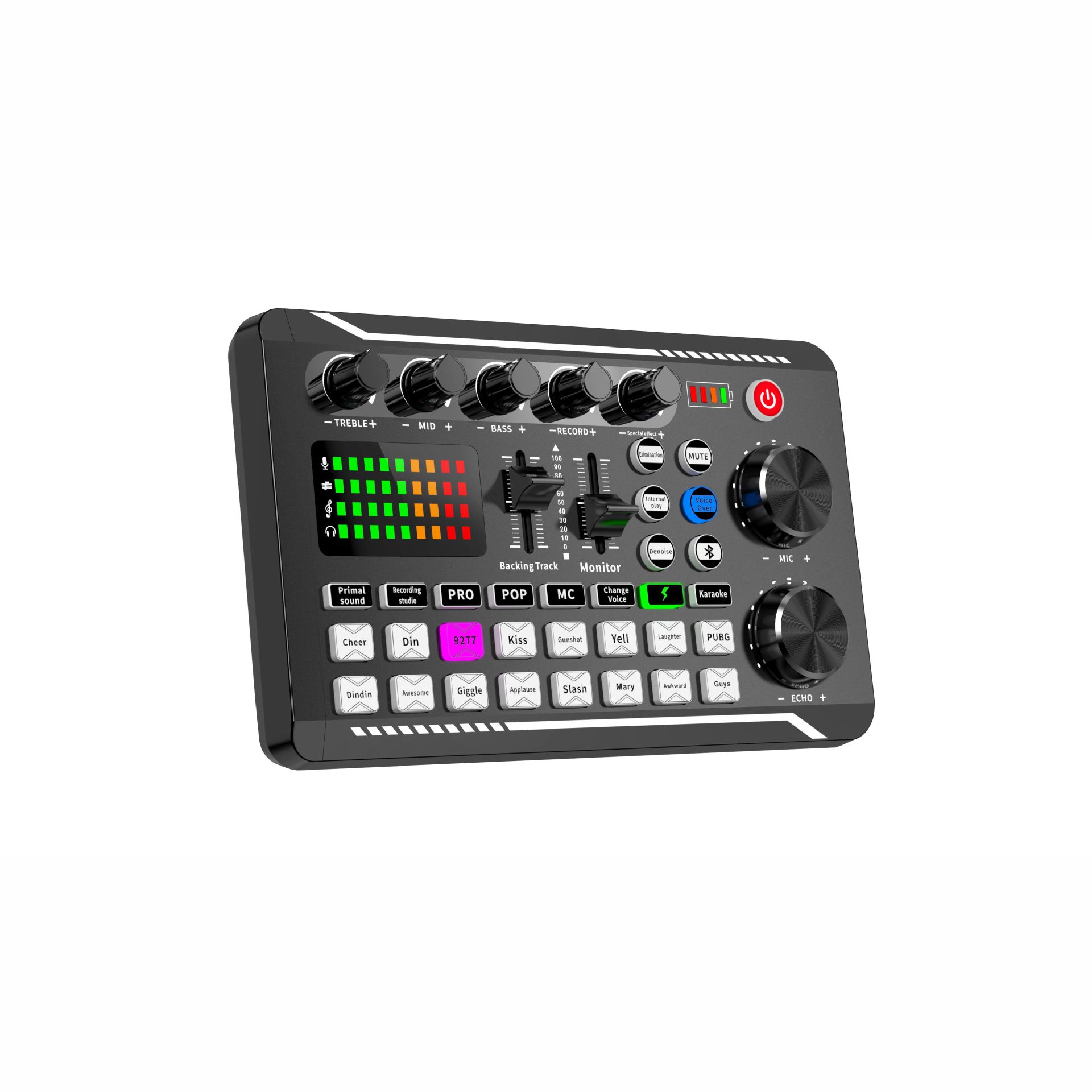 F998 Sound Card Professional Bluetooth-Compatible Studio Record For Phone PC Audio Mixing Console Amplifier Live Music Mixer