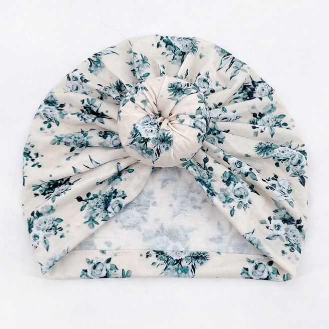 Baby Girl Hat Newborn Soft Cute Floral Cap for Toddler Infants Turban Hat random color