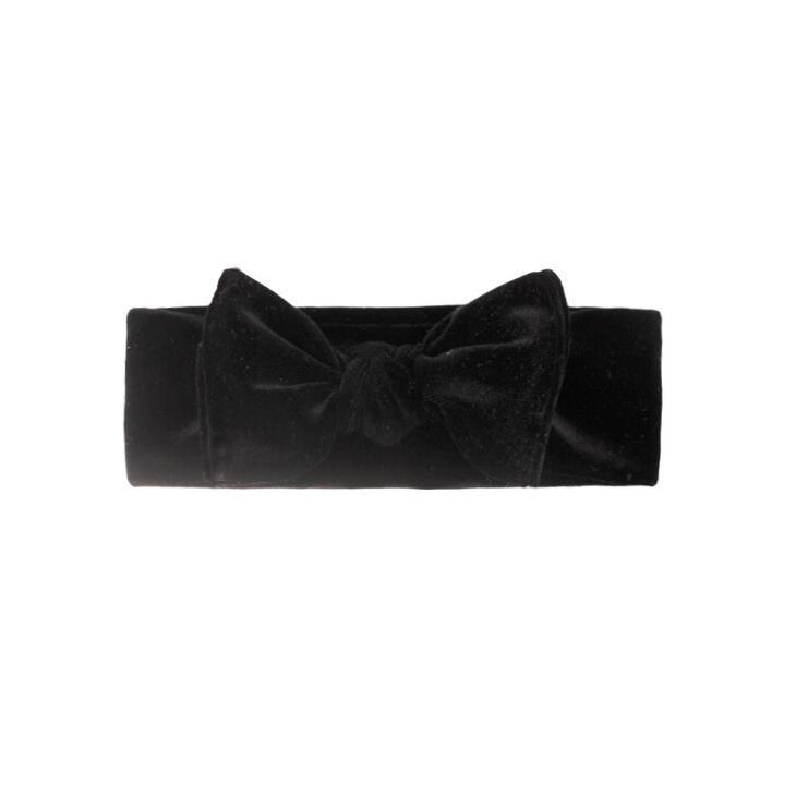 New style children's hair band golden velvet bow scarf baby hair accessories