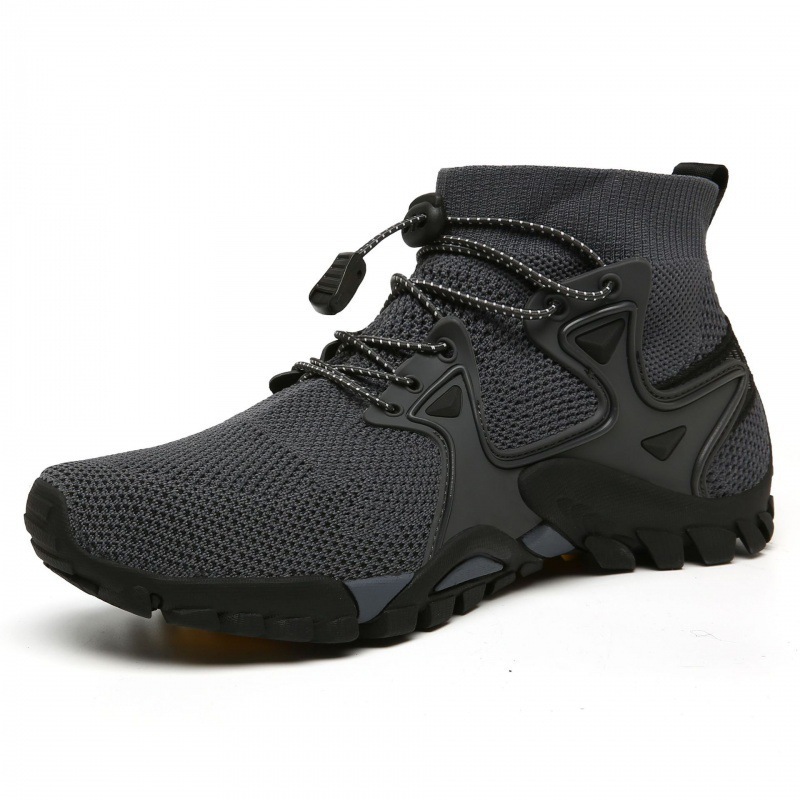 New socks shoes men's shoes large mesh fly woven solid color sports shoes outdoor climbing couples running shoes