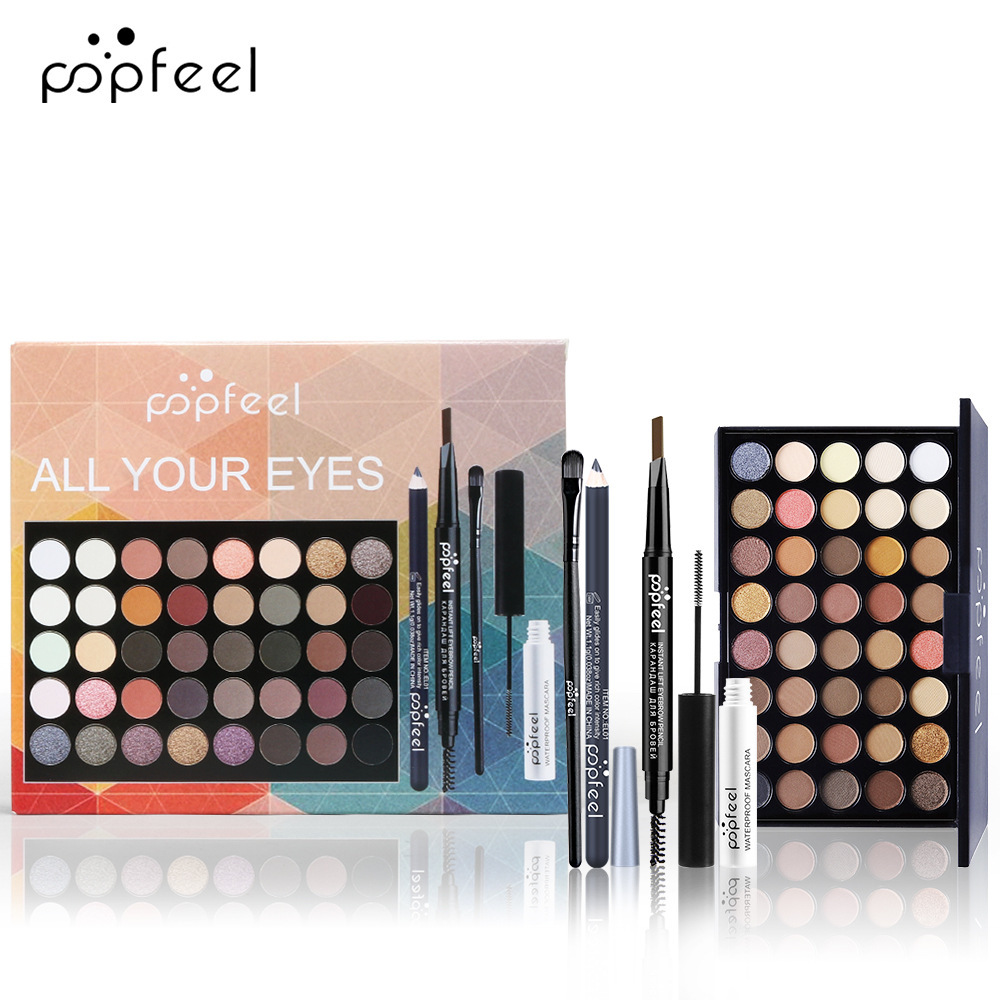 All in One Eyeshadow Palette Makeup Set,Makeup Kit for Women Full Kit, All in One Makeup Set,Include Eyeshadow&Facial Palette