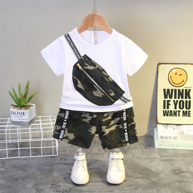 Boys Clothes Set T Shirt Top boys Pants 2Pcs Outfits Set Children Boy Clothes
