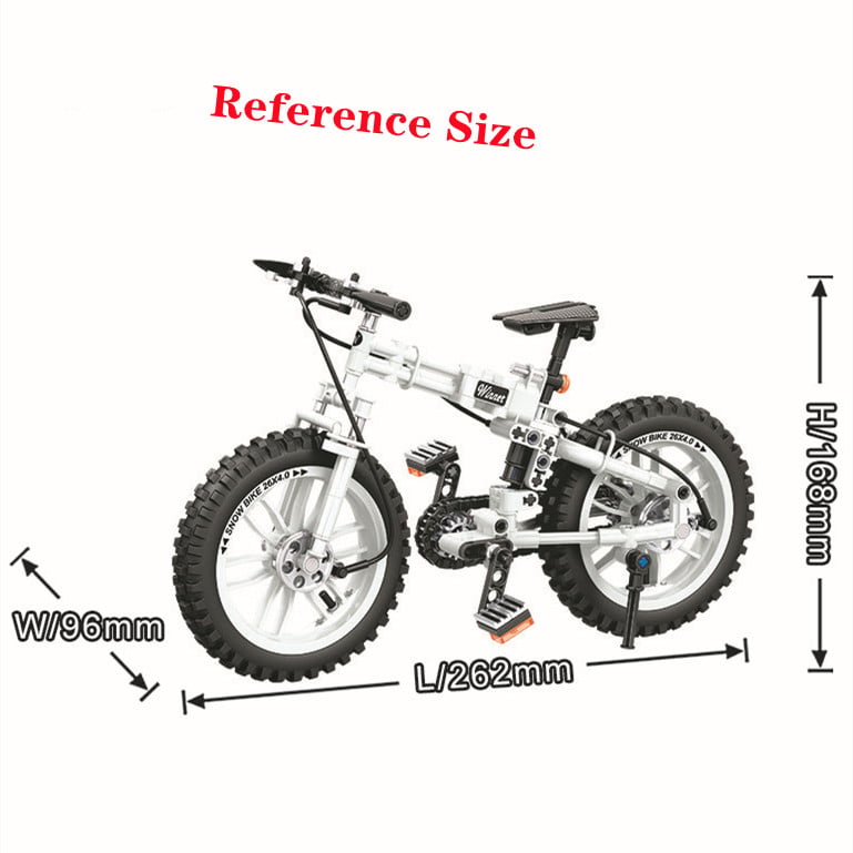 Funny building blocks foldable bicycle model interesting building blocks kids birthday children's day gifts