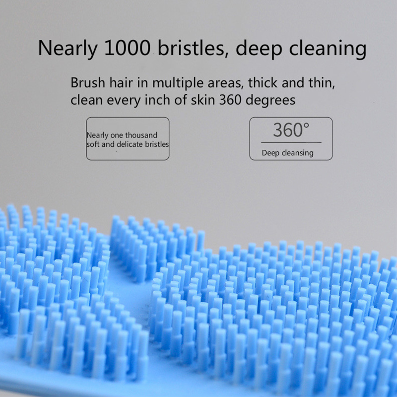 Body Sponge Silicone Brush Bath Towel Bath Gel Bath Cleansing Skin Brush Massage Shower Extended Scrubber Skin Clean Brushes