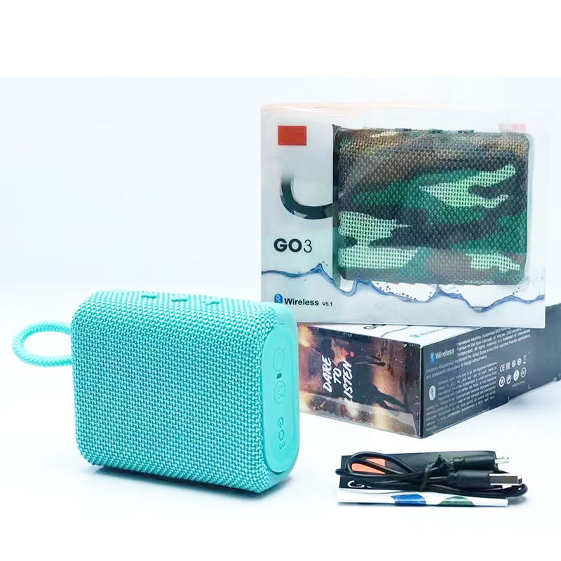 JBL Go3 Wireless Bluetooth-conpatib Speaker Portable Waterproof Speaker Outdoor Speakers Sport Bass Sound 5 Hour Battery Speaker